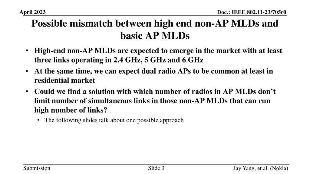 april 2023 possible mismatch between high