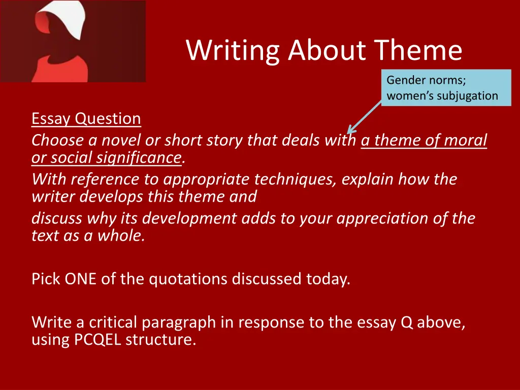 writing about theme