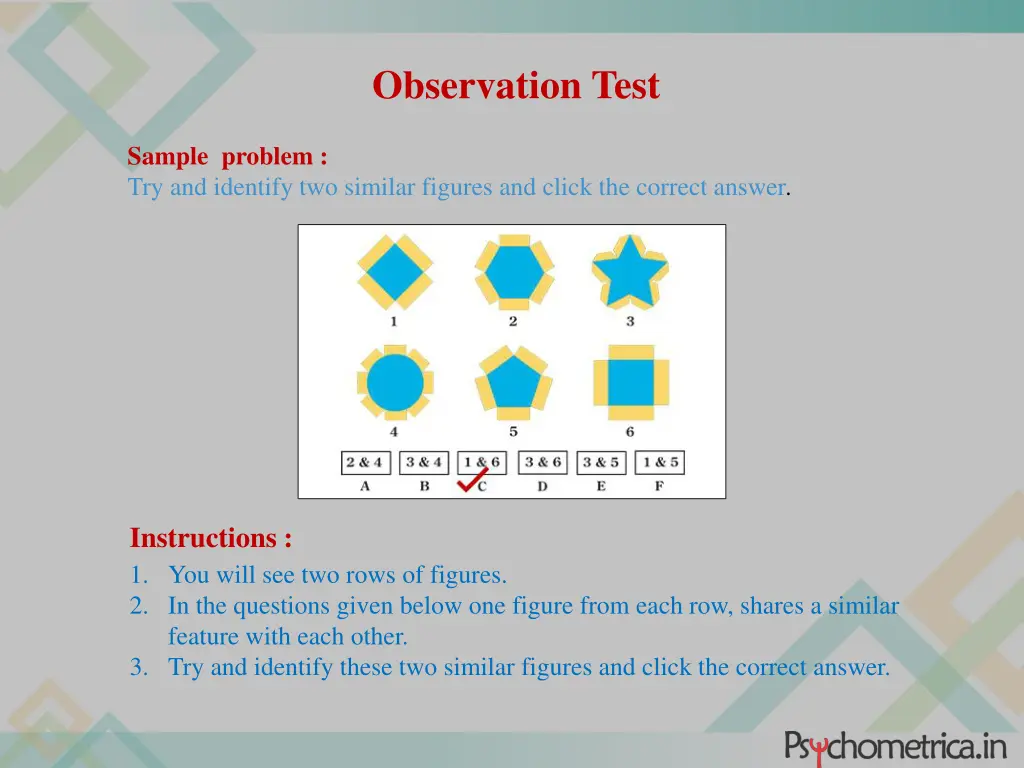 observation test