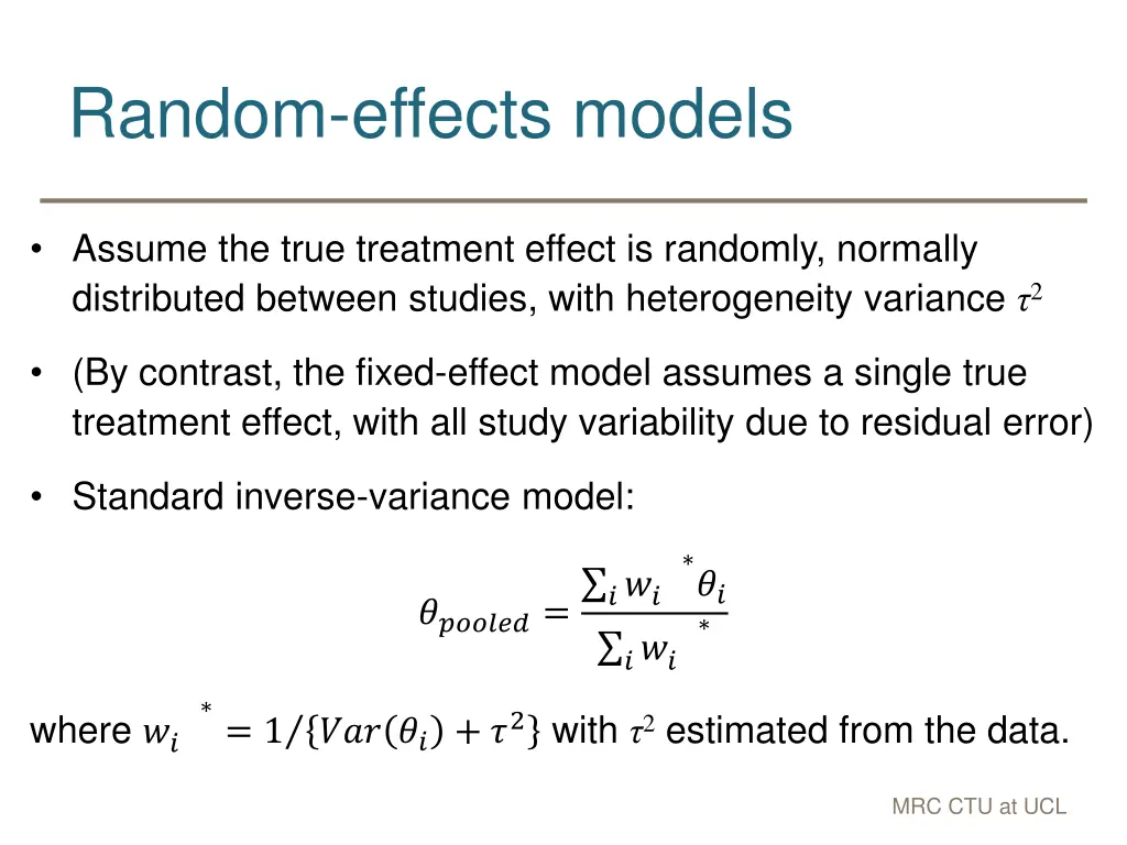 random effects models