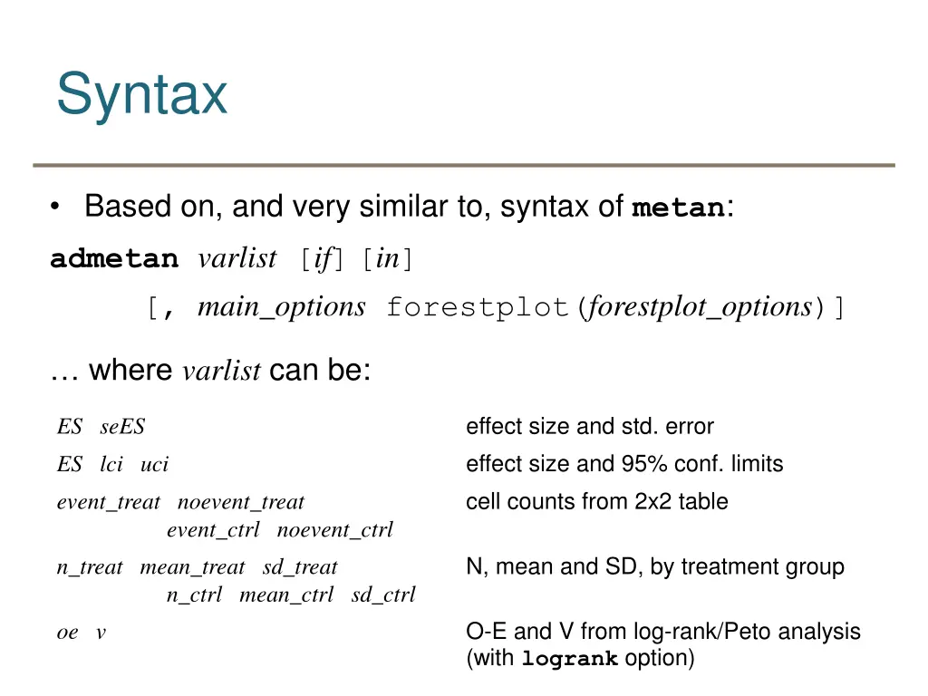 syntax