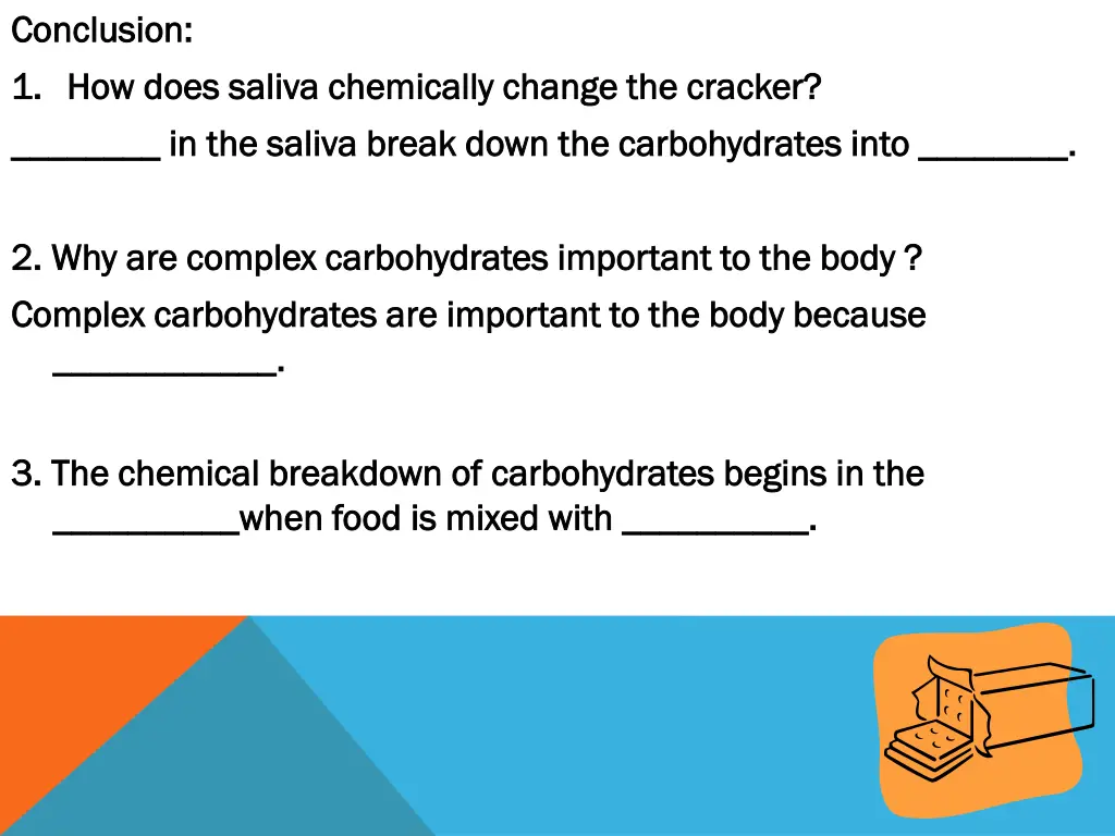 conclusion conclusion 1 1 how does saliva