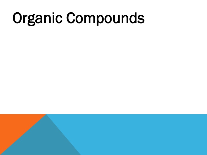 organic compounds organic compounds