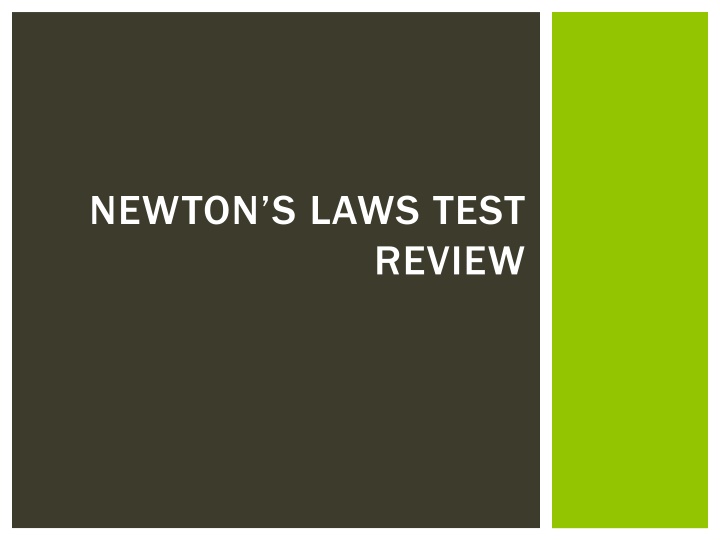 newton s laws test