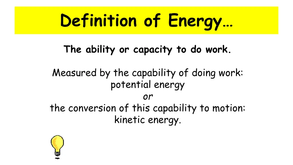 definition of energy