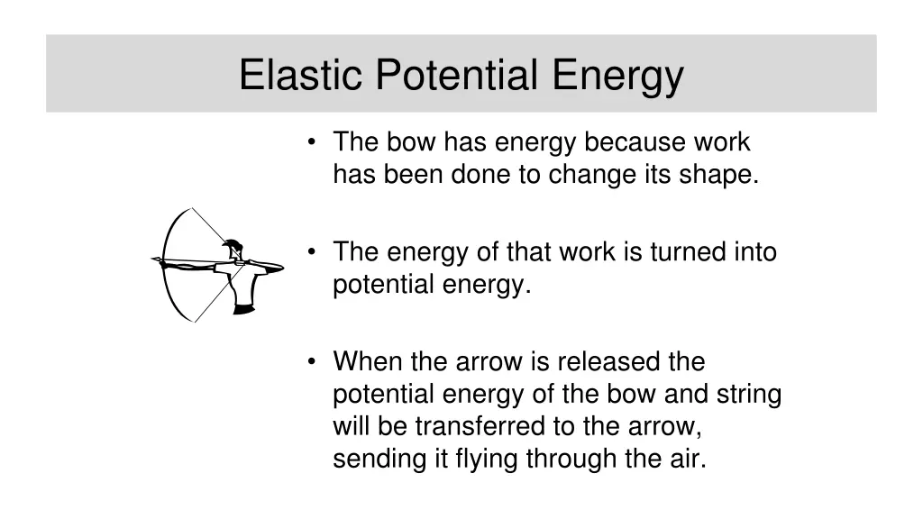 elastic potential energy