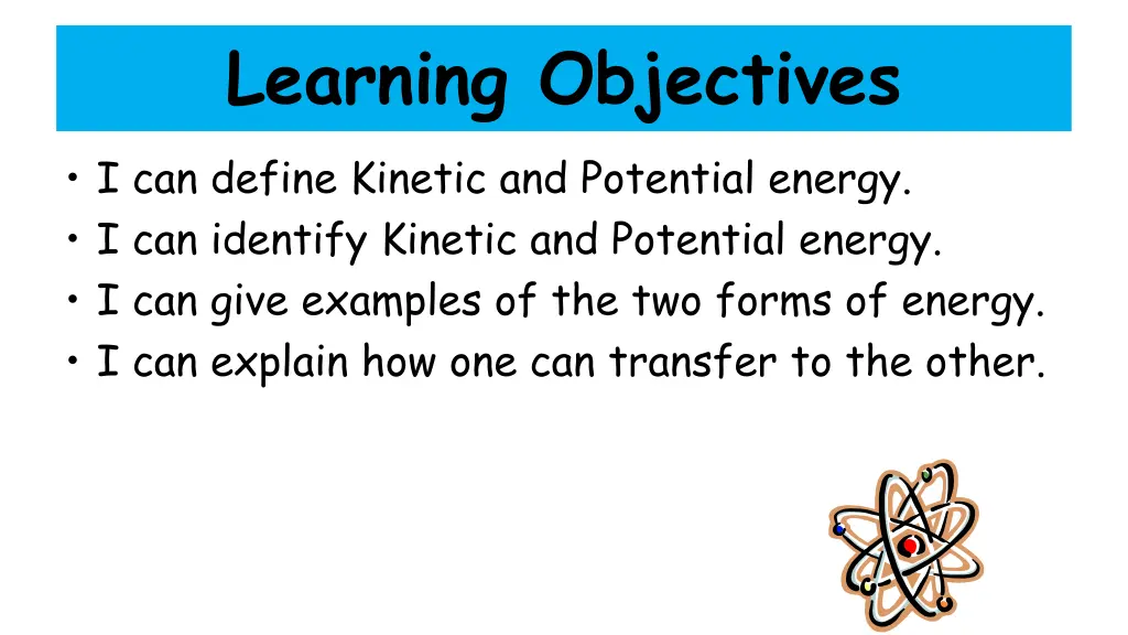 learning objectives