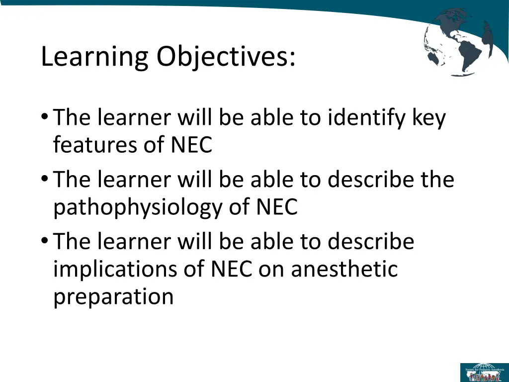 learning objectives