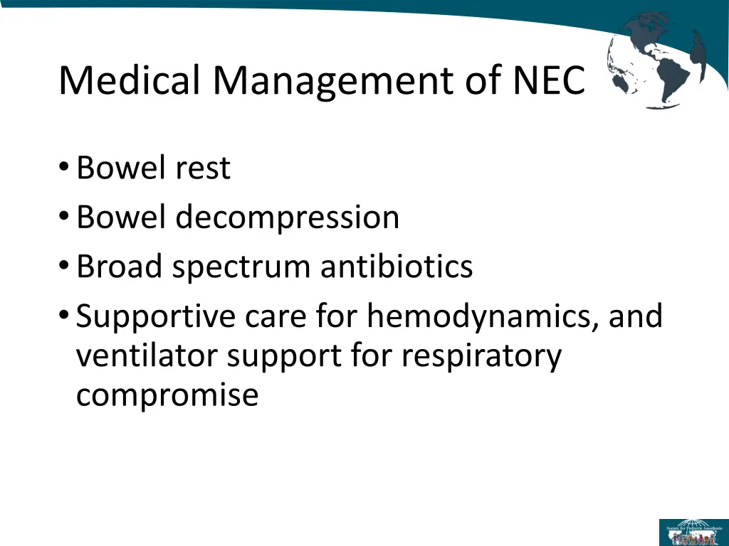 medical management of nec