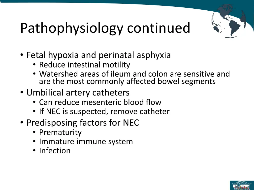 pathophysiology continued