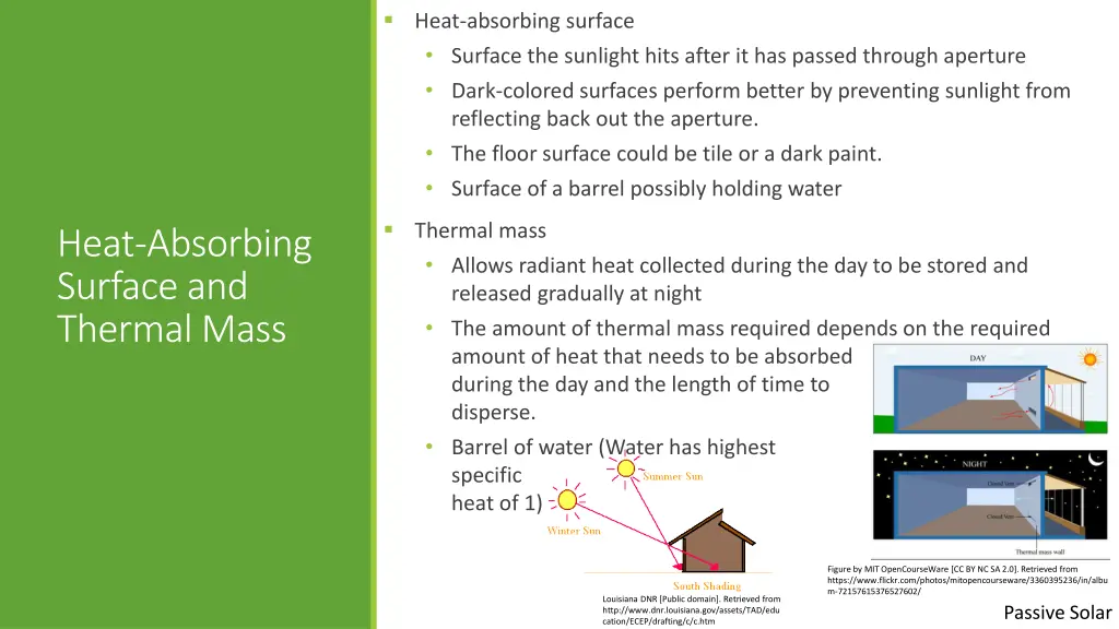 heat absorbing surface surface the sunlight hits