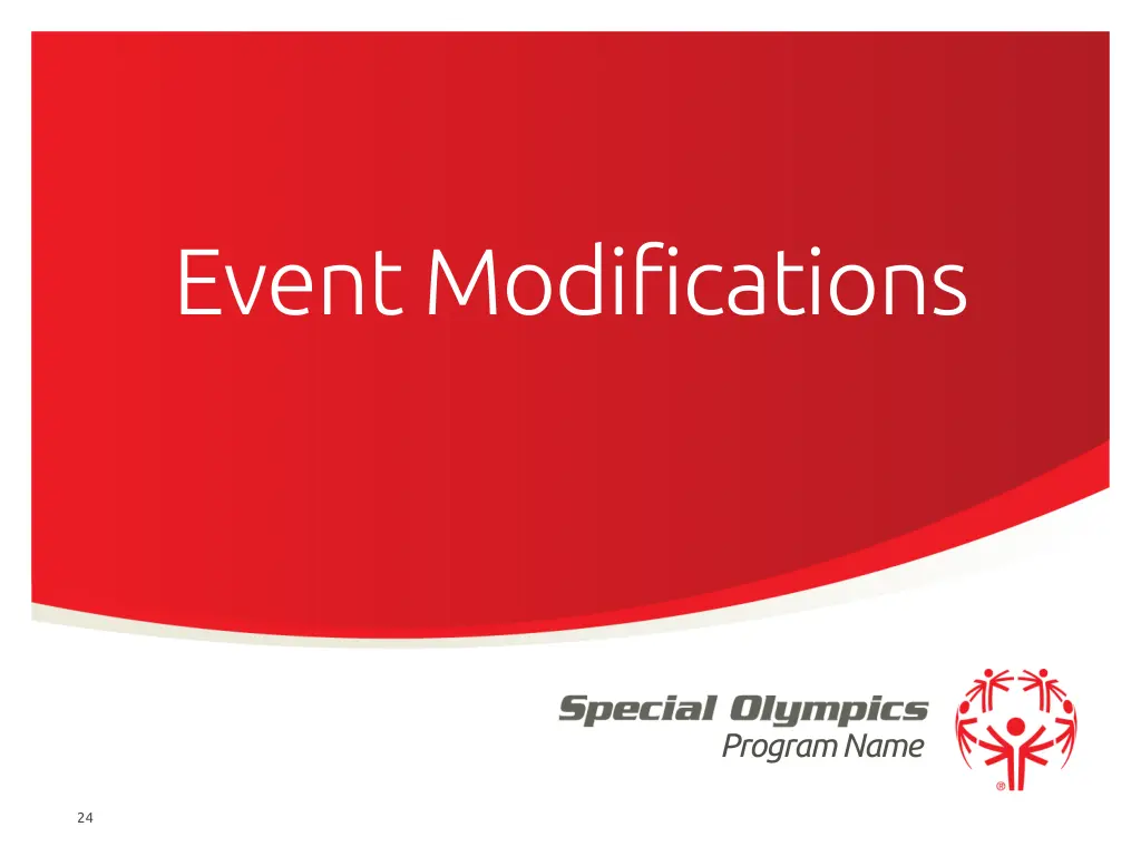 event modifications