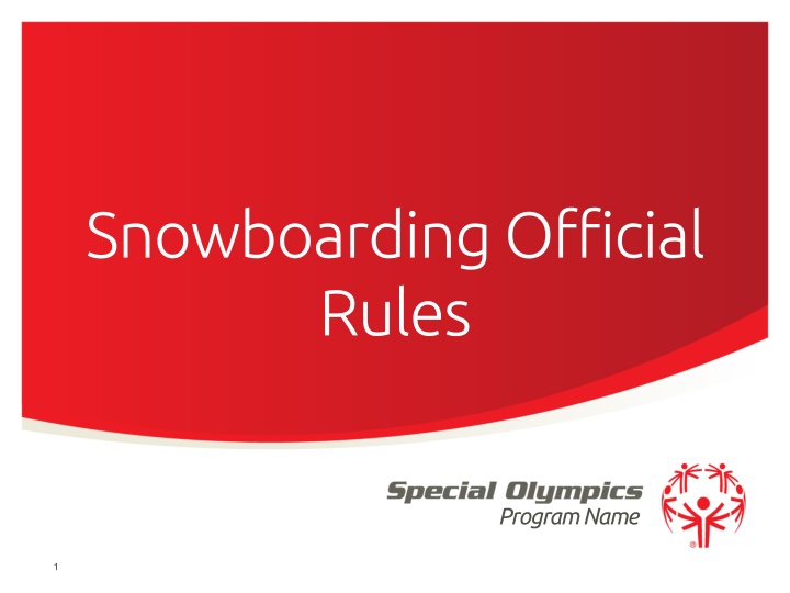 snowboarding official rules