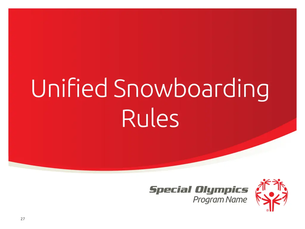 unified snowboarding rules