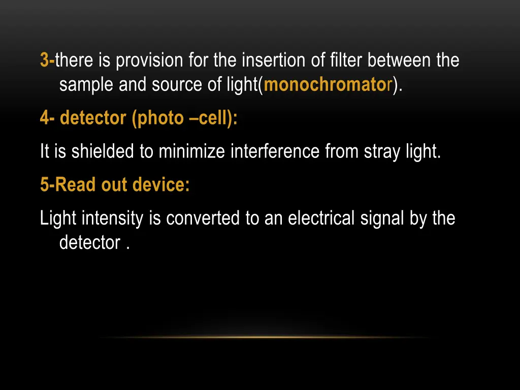 3 there is provision for the insertion of filter