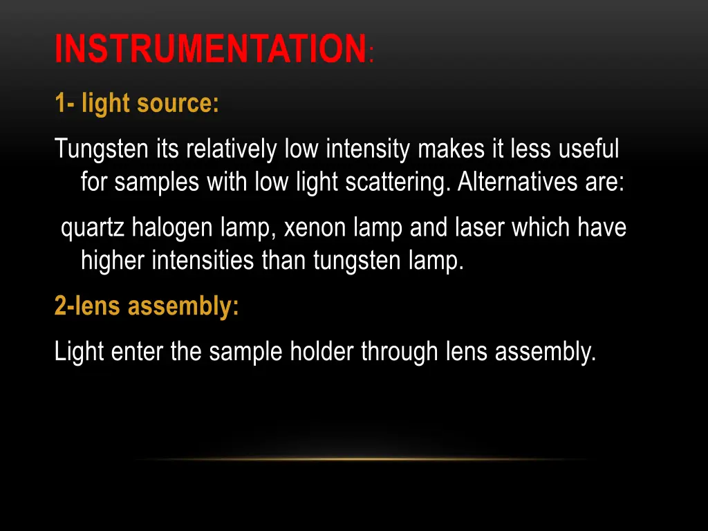 instrumentation