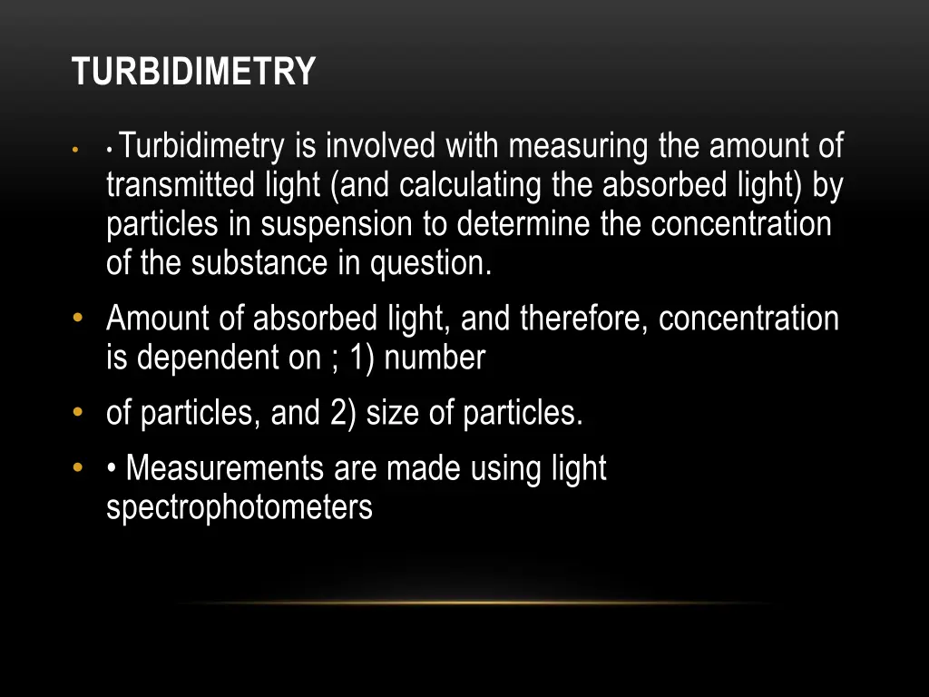 turbidimetry