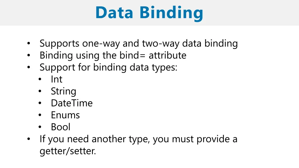 data binding