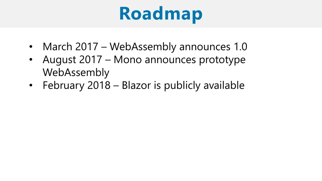 roadmap