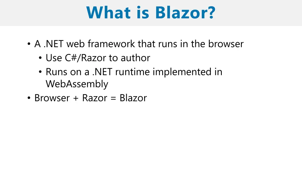 what is blazor