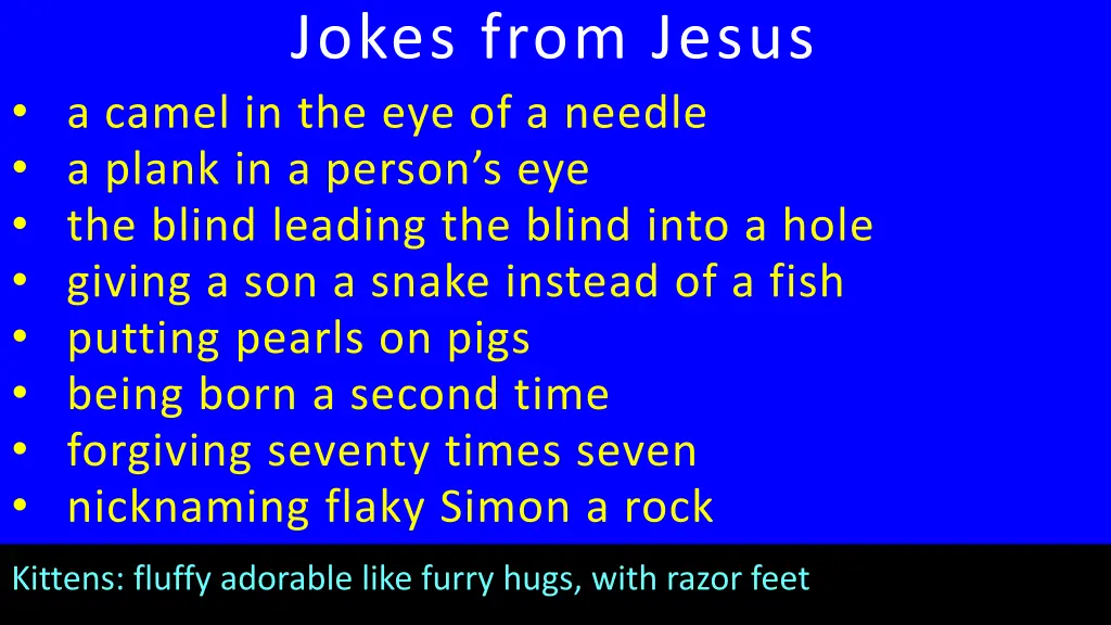 jokes from jesus