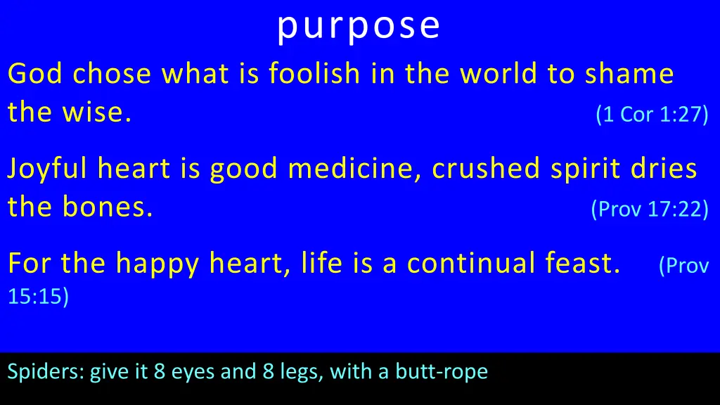 purpose