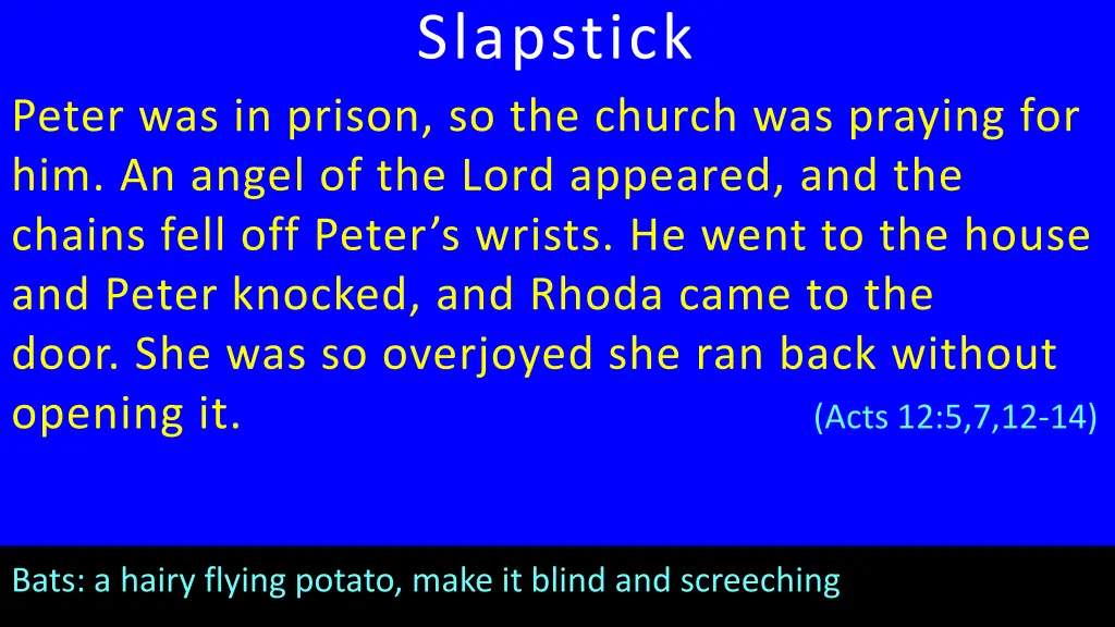 slapstick