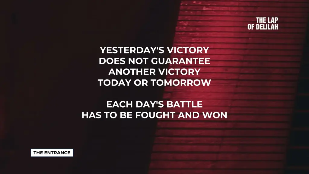 yesterday s victory does not guarantee another