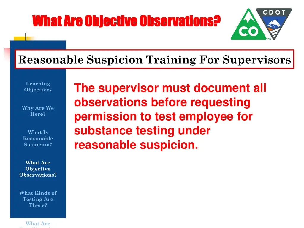 what are objective observations what 1