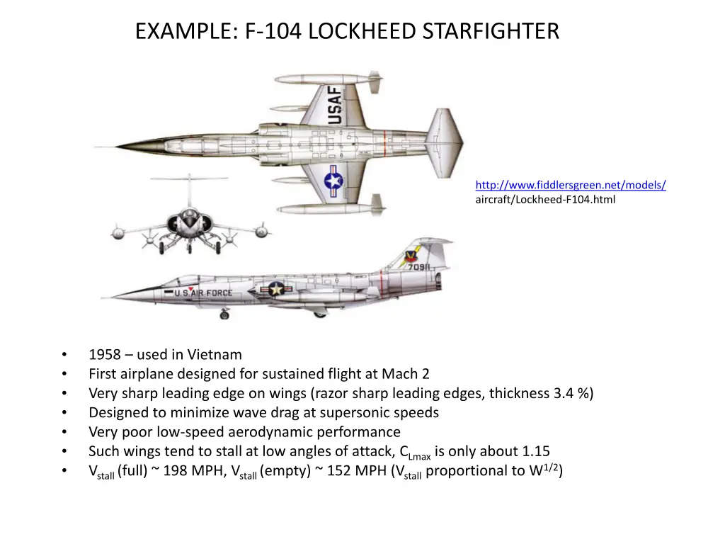 example f 104 lockheed starfighter