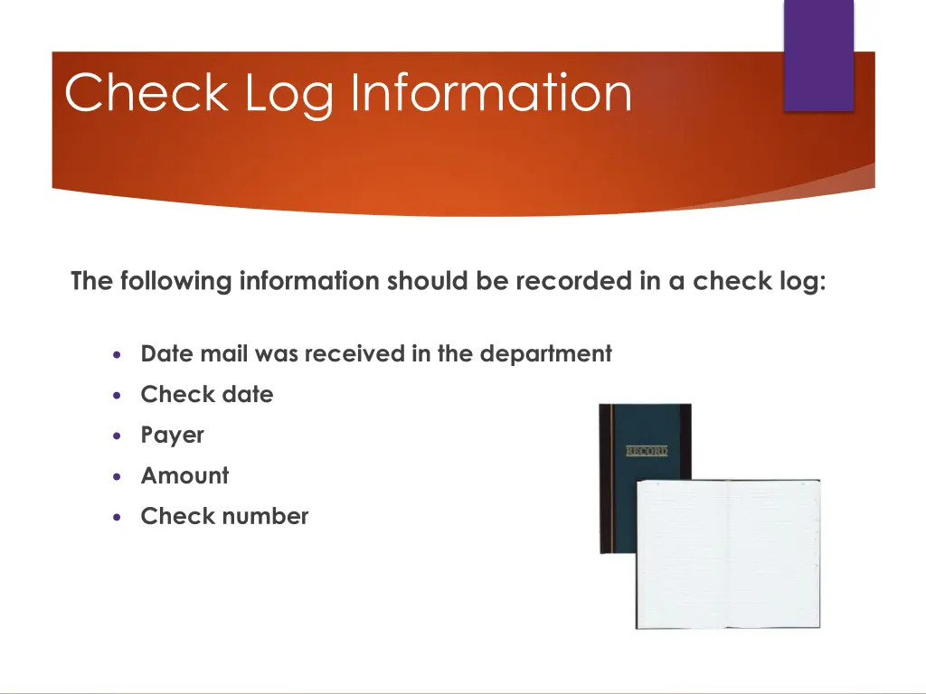 check log information