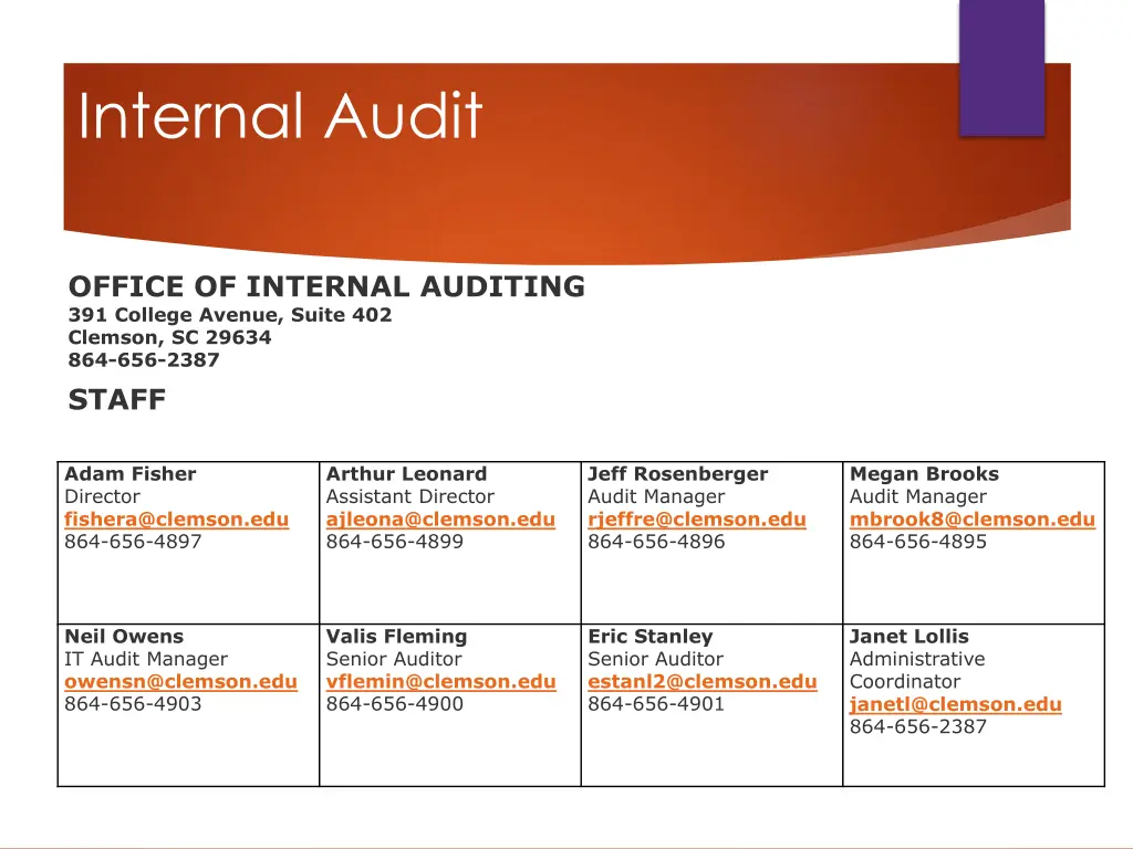 internal audit