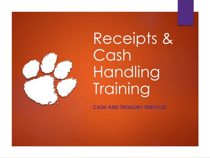 receipts cash handling training