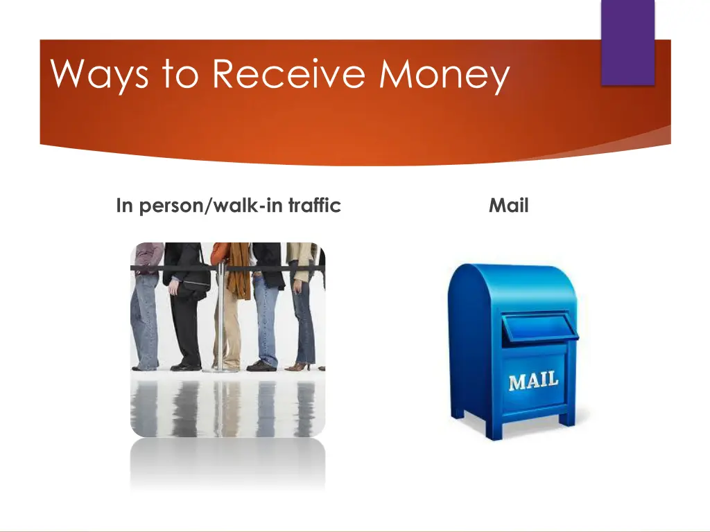 ways to receive money