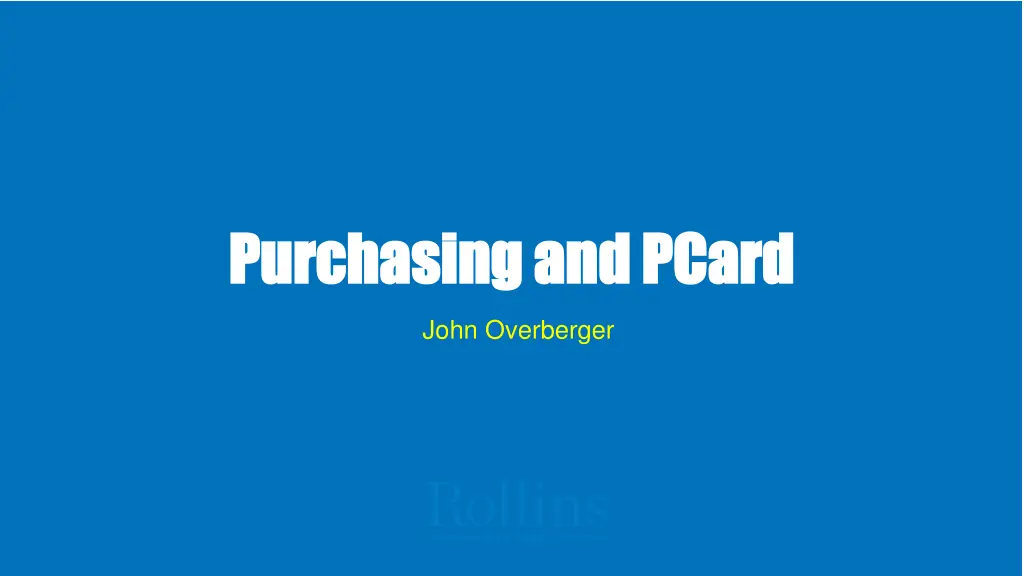 purchasing and pcard purchasing and pcard