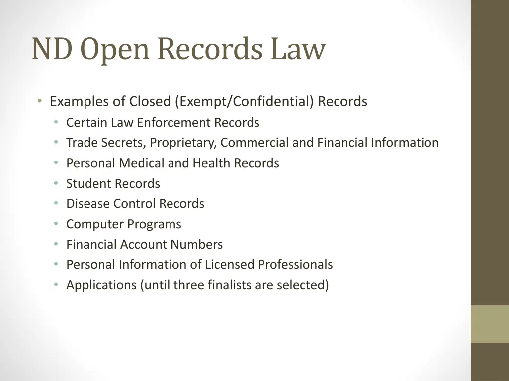 nd open records law 2