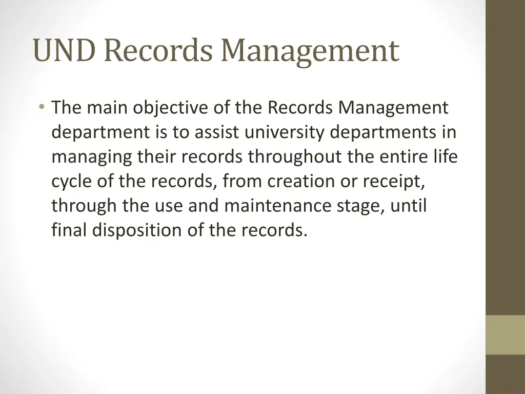 und records management