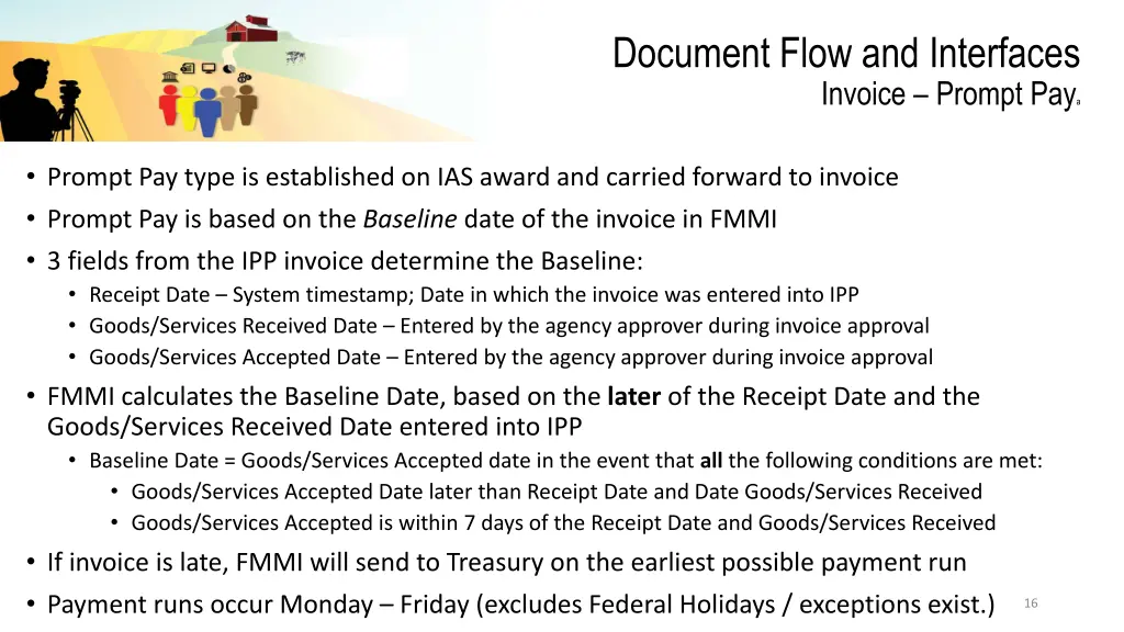 document flow and interfaces invoice prompt pay a