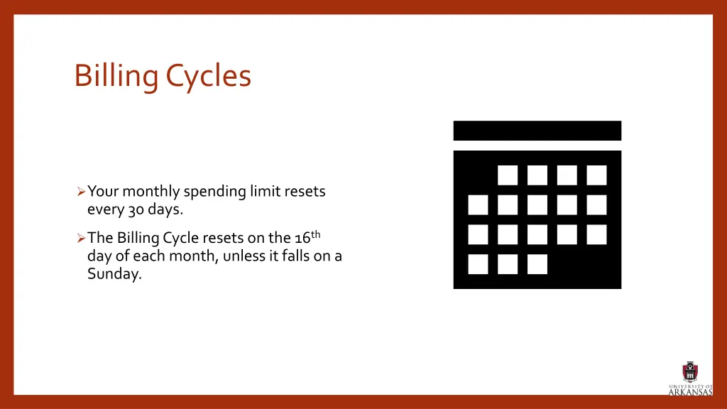 billing cycles