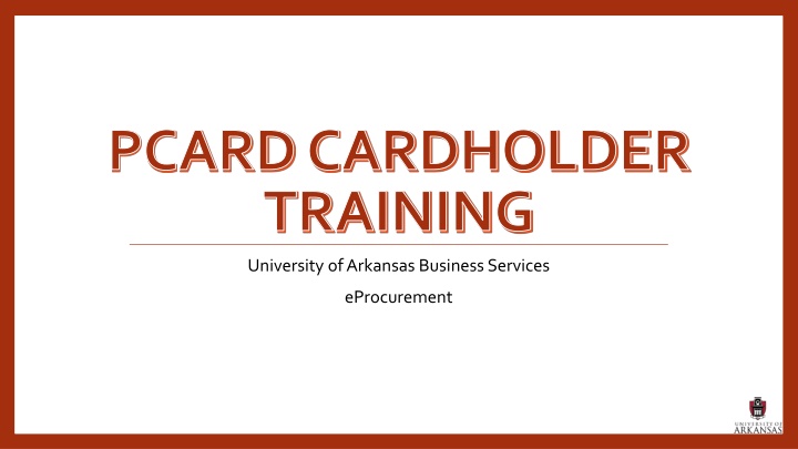 pcardcardholder training