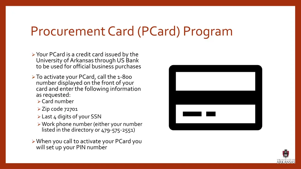 procurement card pcard program