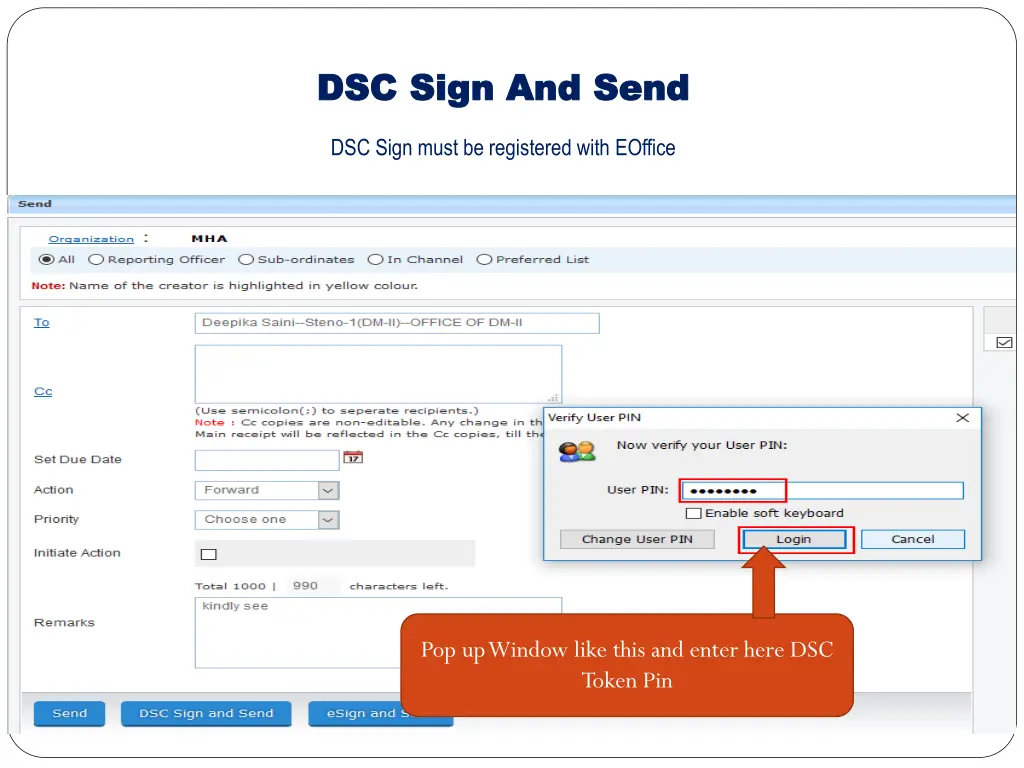 dsc sign and send dsc sign and send