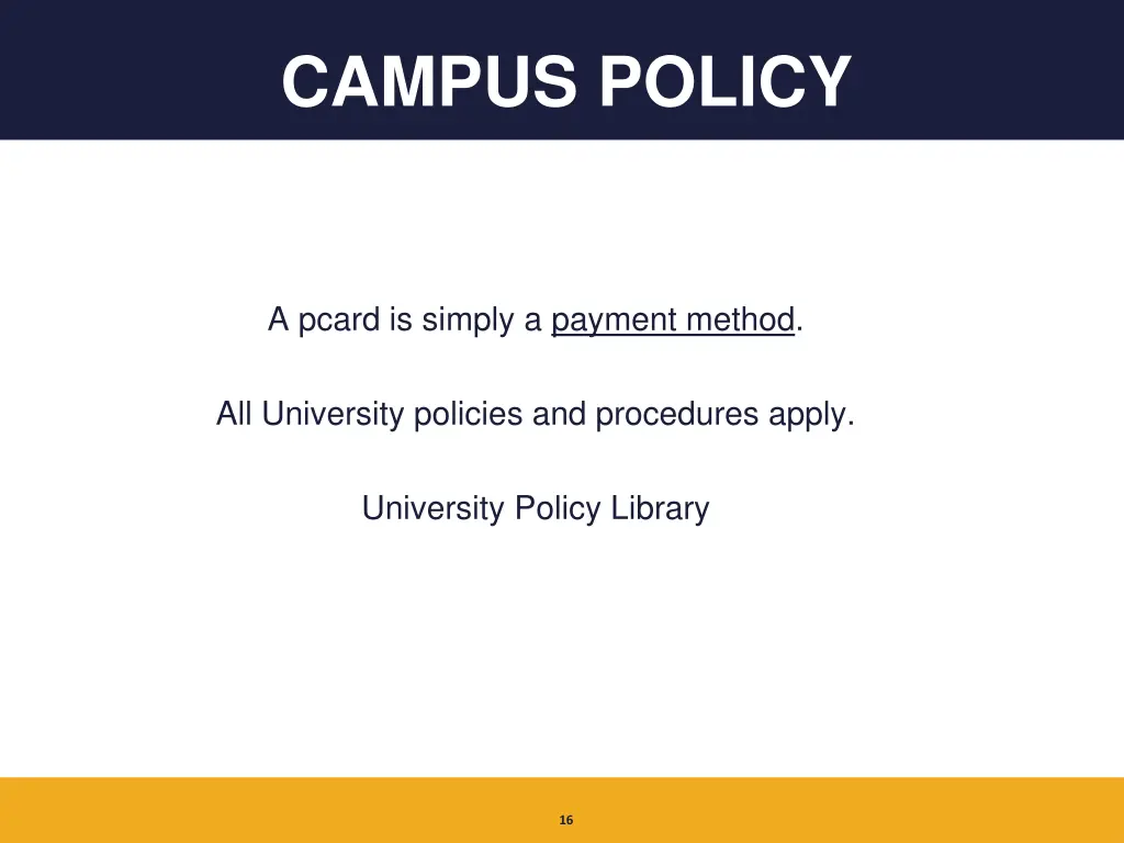 campus policy