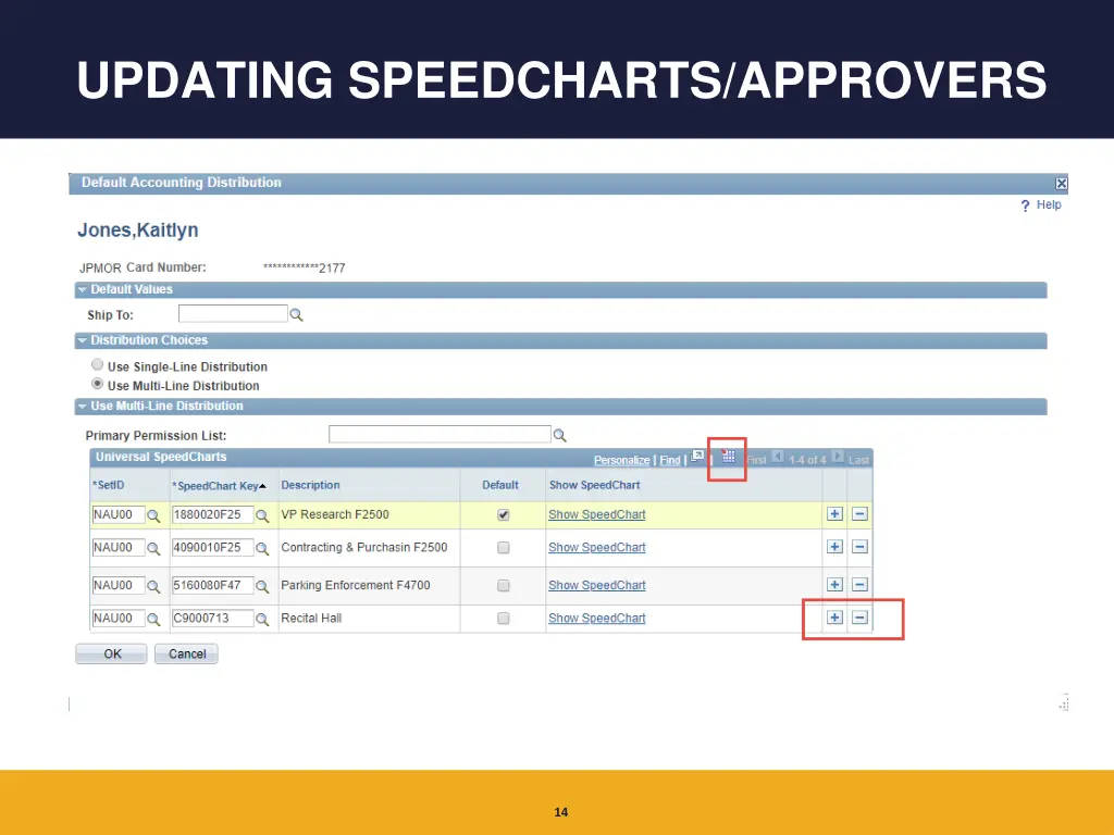 updating speedcharts approvers 2