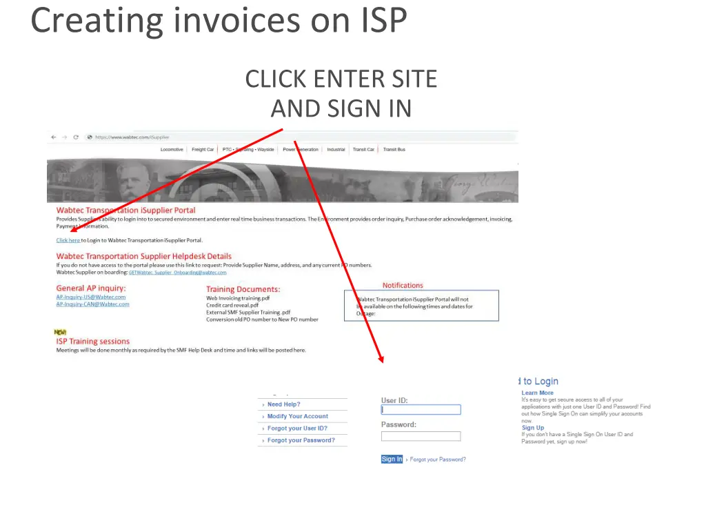 creating invoices on isp 1