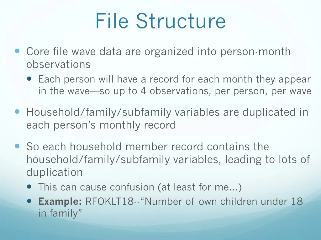 file structure