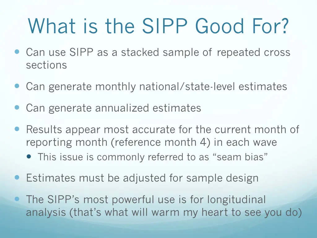 what is the sipp good for