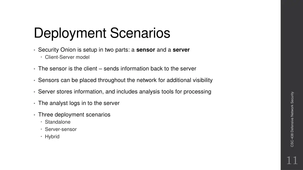 deployment scenarios