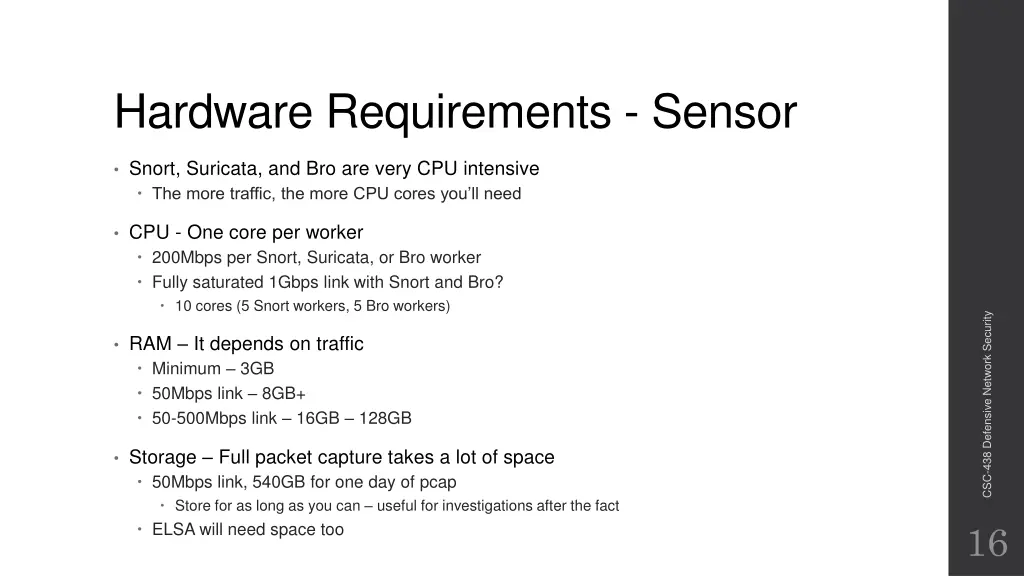 hardware requirements sensor