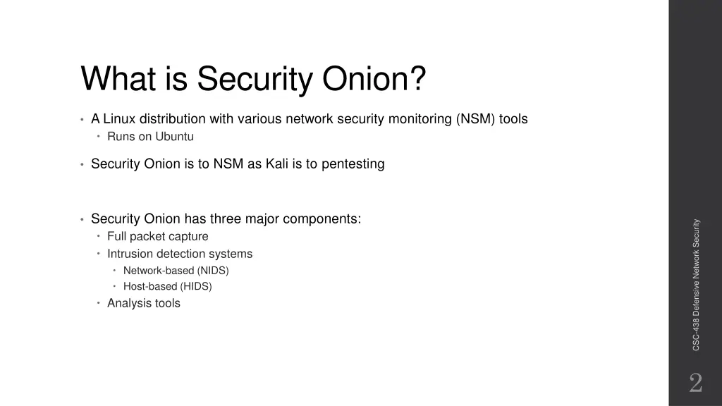 what is security onion